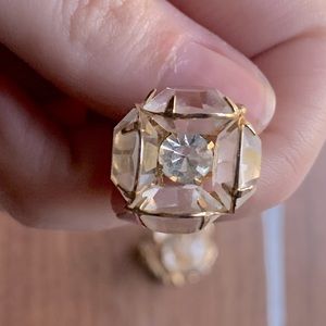 Vintage clip on costume earrings